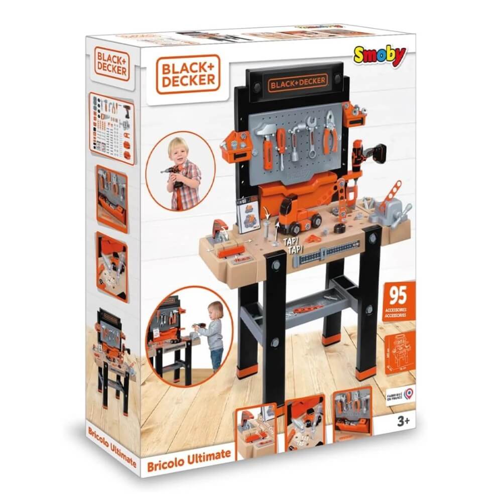 Smoby Black & Decker Brıcolo Ultımate Çalışma Tamir Tezgahı - Roket Oyuncak