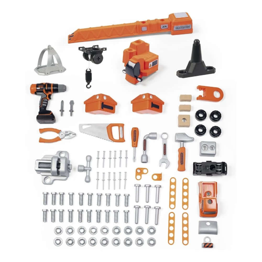 Smoby Black & Decker Vinçli Çalışma Tamir Tezgahı - Roket Oyuncak