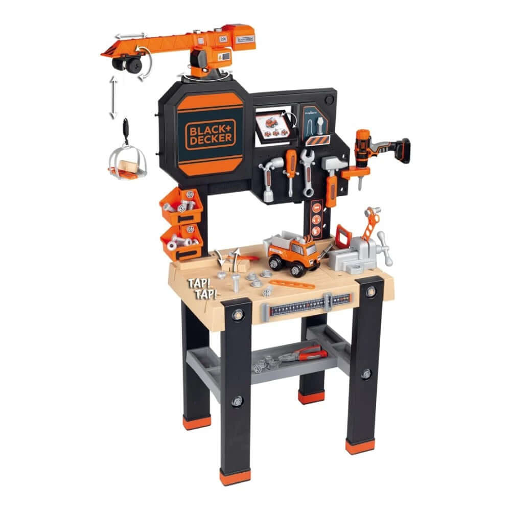 Smoby Black & Decker Vinçli Çalışma Tamir Tezgahı - Roket Oyuncak