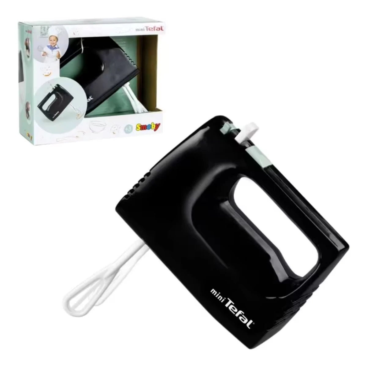 Smoby Tefal Whisk Express Mekanik Dönen Kancalı, Ergonomik Tasarımlı ve Pil Gerektirmeyen Oyuncak El Mikseri - Roket Oyuncak