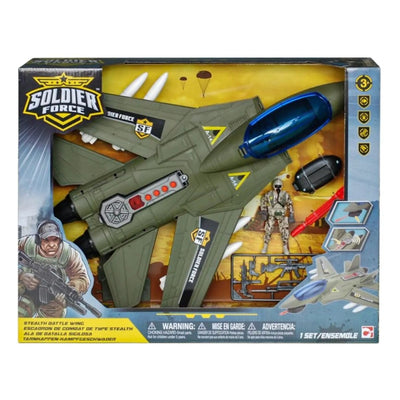 Soldier Force Air Hawk Attack: Sesli ve Işıklı Savaş Uçağı Oyun Seti (42 cm) - Roket Oyuncak