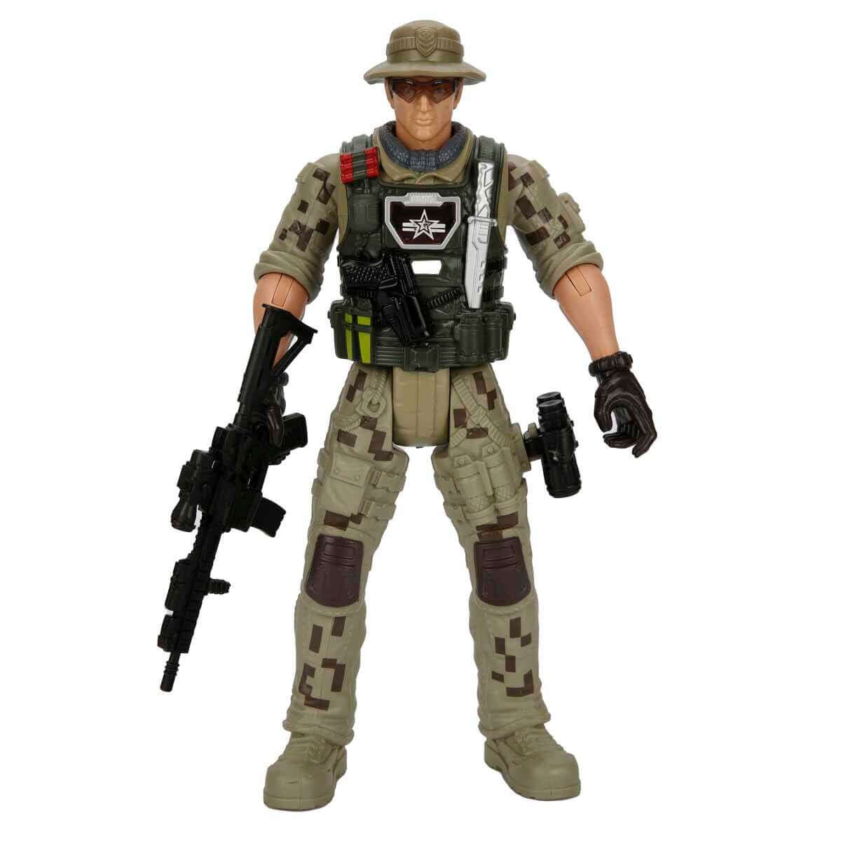 Soldier Force Asker Figür 32 Cm Şapkalı Asker - Roket Oyuncak