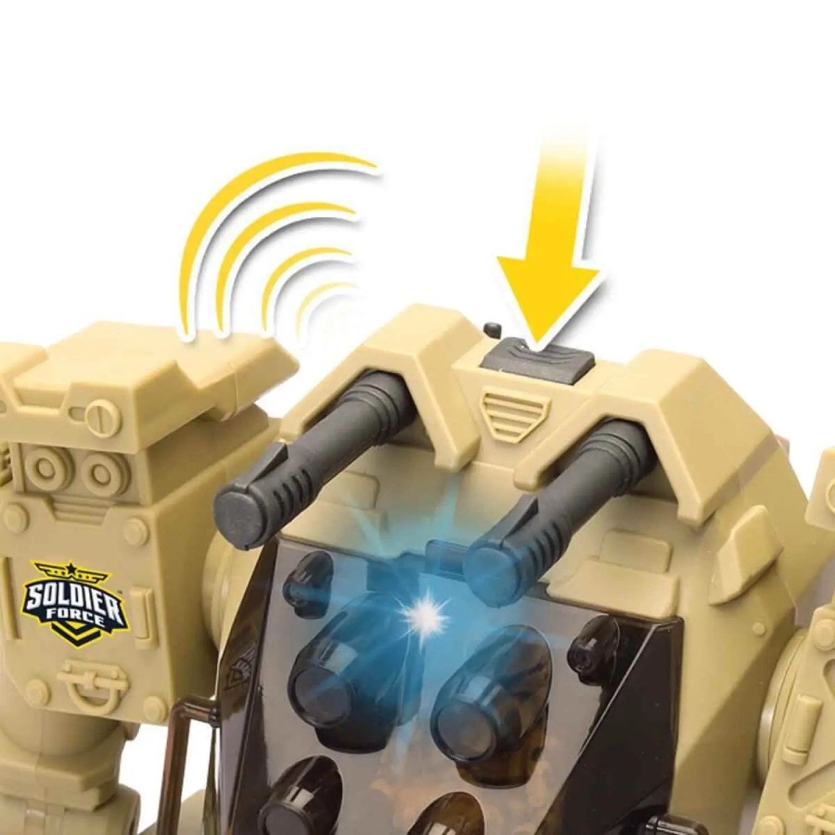 Soldier Force Exobot Savaş Robotu Sesli ve Işıklı Oyun Seti - Roket Oyuncak
