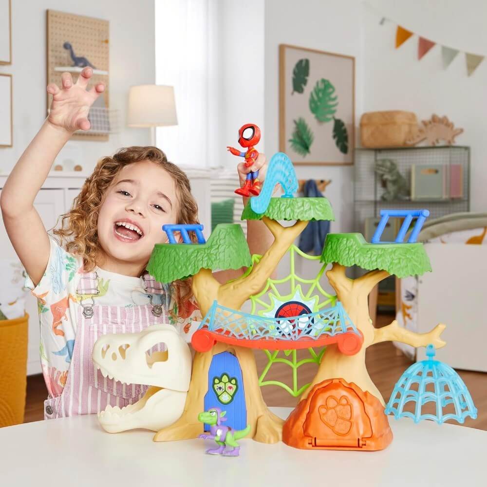 Spidey and His Amazing Friends Dino Wbs Ağaç Evi F9477 - Roket Oyuncak