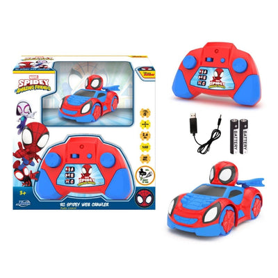Spidey Uzaktan Kumandalı Web Crawler Aracı: 1:50 Ölçek 8 cm Marvel Lisanslı Hızlı Şarjlı RC Araba - Roket Oyuncak
