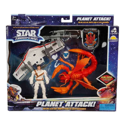 Star Trooper Gezegen Saldırısı Figür ve Uzay Aracı Beyaz - Roket Oyuncak