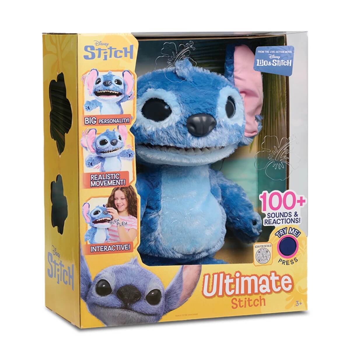 Stitch Sesli 43 Cm Ultimate İnteraktif Peluş 100+ Ses ve Tepki - Roket Oyuncak