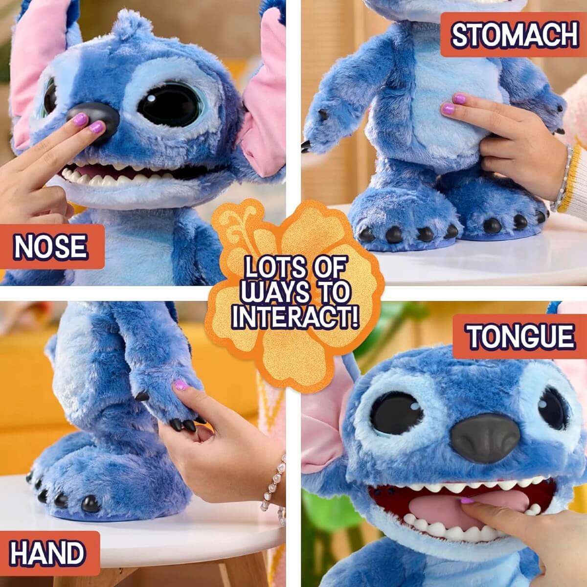 Stitch Sesli 43 Cm Ultimate İnteraktif Peluş 100+ Ses ve Tepki - Roket Oyuncak