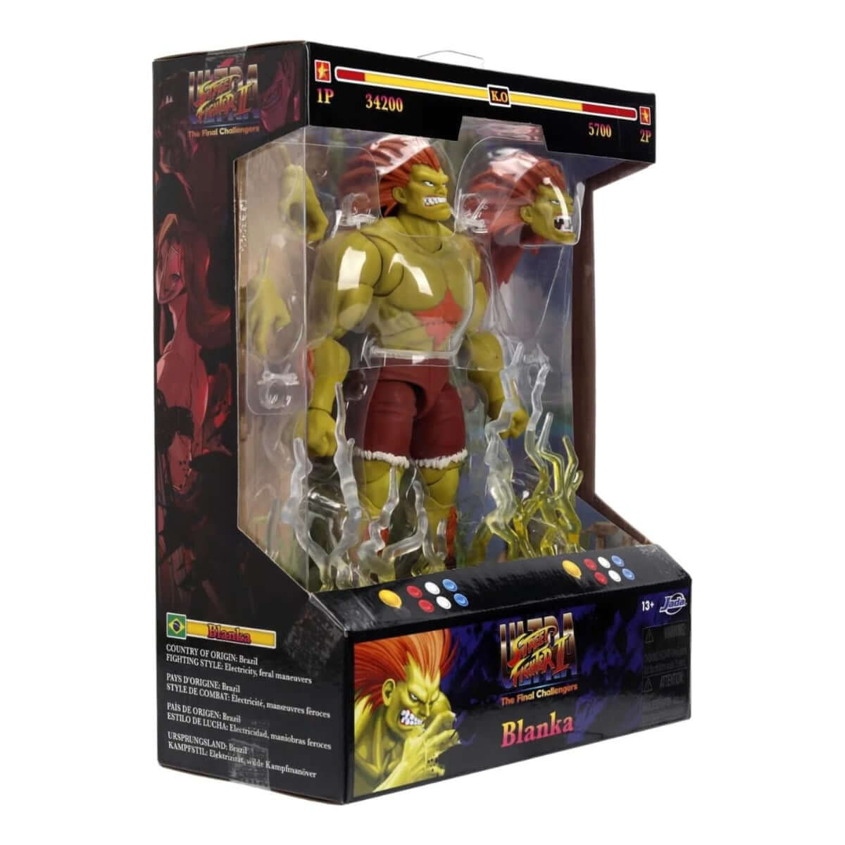 Street Fighter II Blanka 19 Cm Koleksiyon ve Aksiyon Figürü - Roket Oyuncak