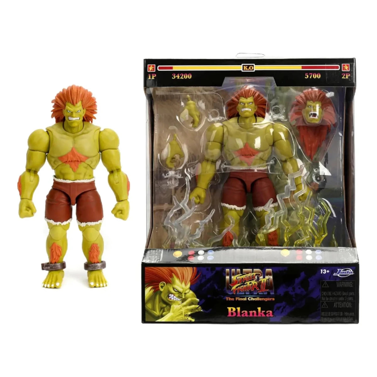 Street Fighter II Blanka 19 Cm Koleksiyon ve Aksiyon Figürü - Roket Oyuncak