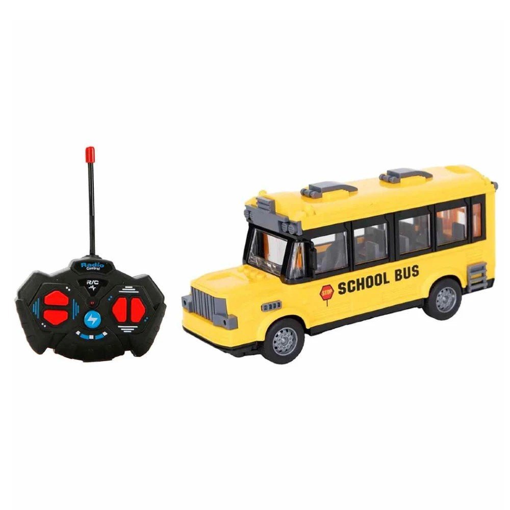 Suncon 1:32 Uzaktan Kumandalı Okul Otobüsü Işıklı ve Full Fonksiyonlu 22 cm Sarı Otobüs - Roket Oyuncak