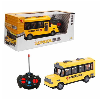 Suncon 1:32 Uzaktan Kumandalı Okul Otobüsü Işıklı ve Full Fonksiyonlu 22 cm Sarı Otobüs - Roket Oyuncak