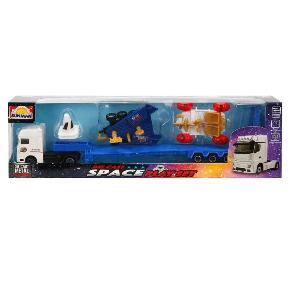 Sunman Aerospace Transporter Tır Uzay Seti Keşif Aracı - Roket Oyuncak