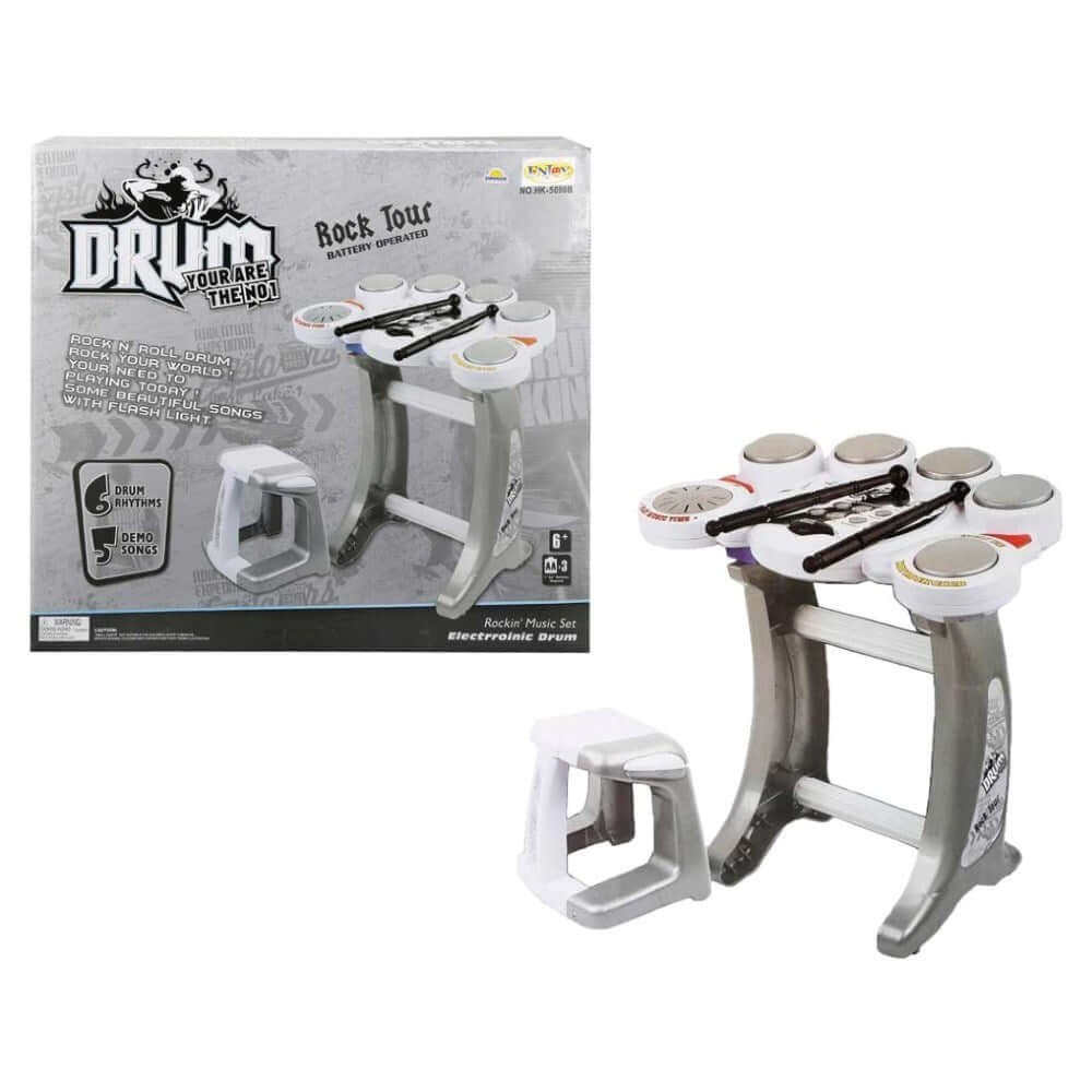 Sunman Drum Rock Elektronik Bateri Seti - Roket Oyuncak