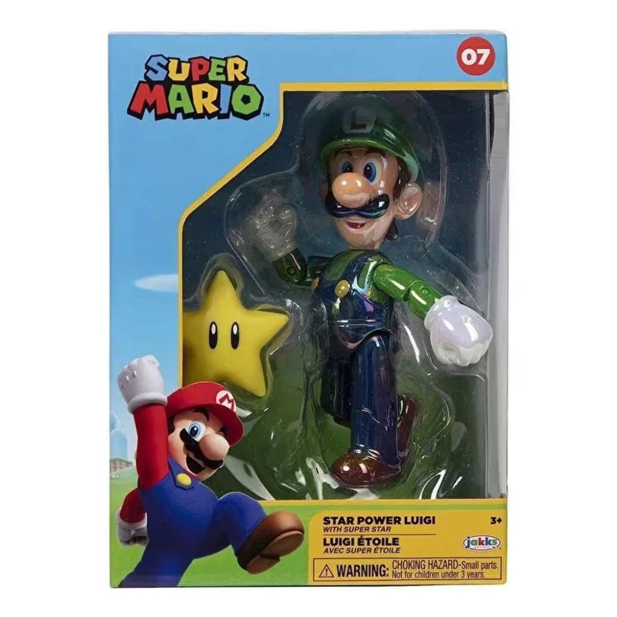 Super Mario Tekli Figür Star Power Luigi 10 cm - Roket Oyuncak