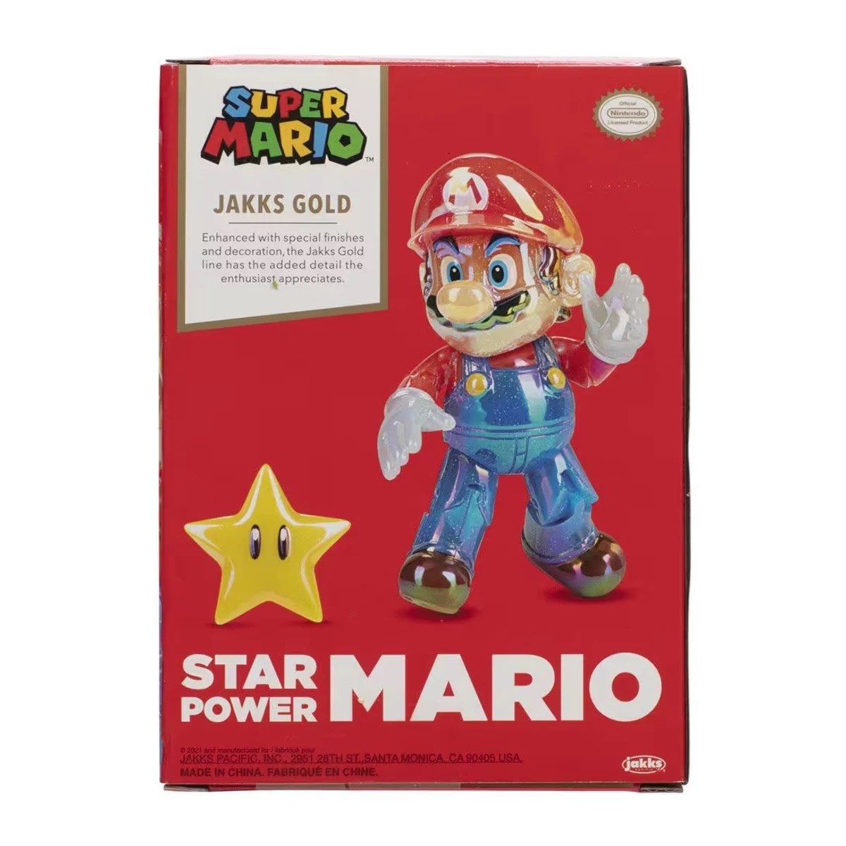 Super Mario Tekli Figür Star Power Mario 10 cm - Roket Oyuncak