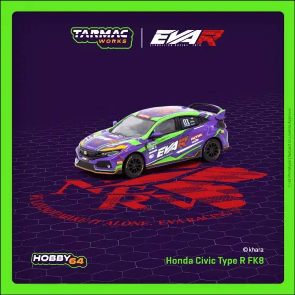 Tarmac 1:64 EVA RT TEST TYPE - 01 Honda Civic TYPE R FK8 - Roket Oyuncak