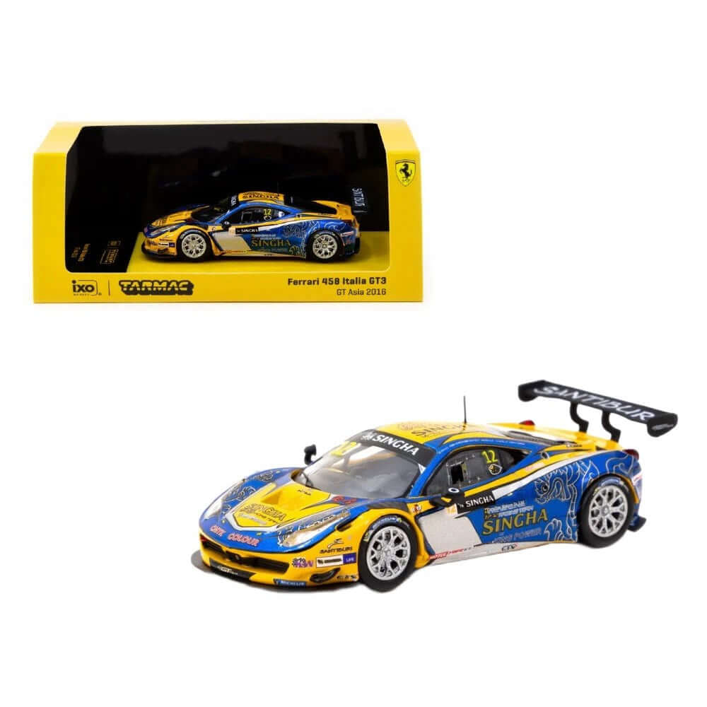 Tarmac 1:64 Ferrari 458 Italia GT3 GT Asia 2016 C. Van Dam - P. Bhirombhakdi - Roket Oyuncak