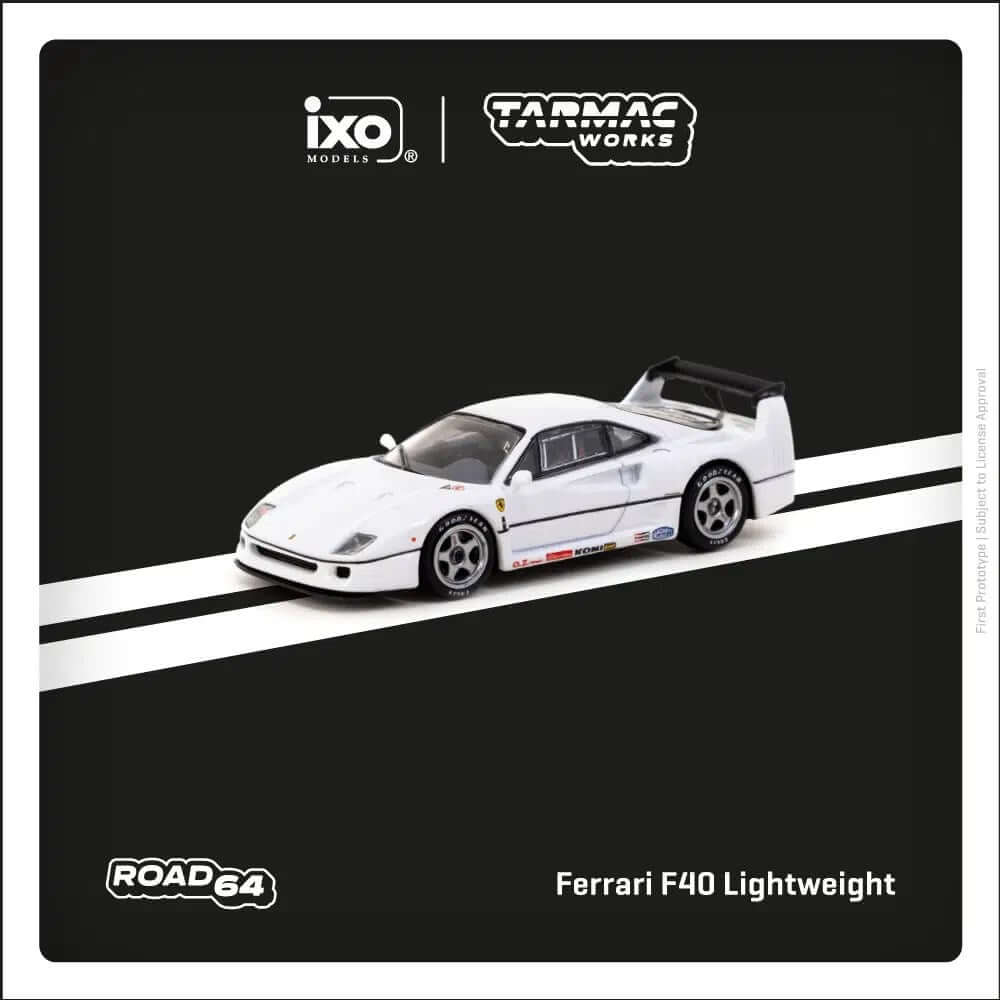 Tarmac 1:64 Ferrari F40 White - Roket Oyuncak