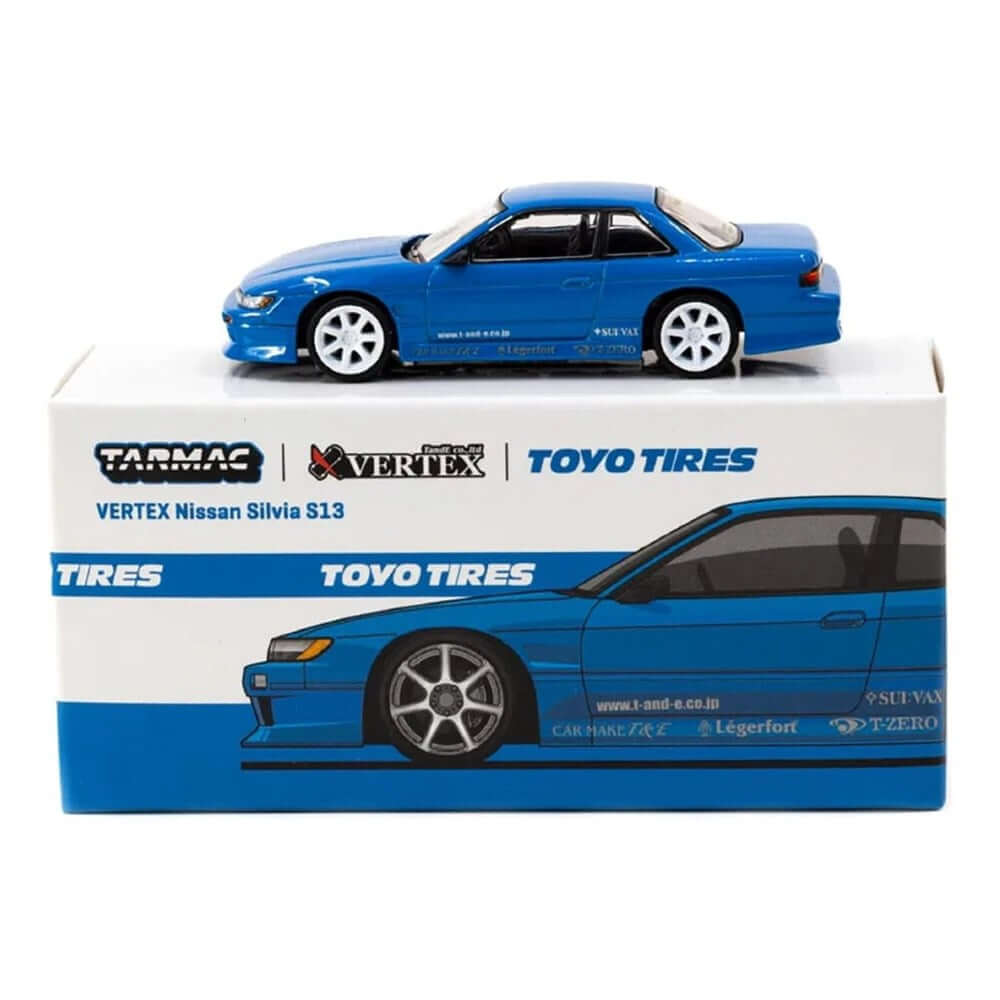 Tarmac VERTEX Nissan Silvia S13 Blue Metallic - Roket Oyuncak