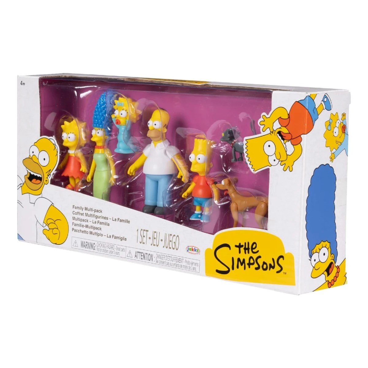 The Simpsons Ailesi ve Evcil Hayvanları 7'li Koleksiyon Figür Seti: 6 cm Ölçekli, Eklemli ve Pozlanabilir Mini Aksiyon Figür Paketi - Roket Oyuncak