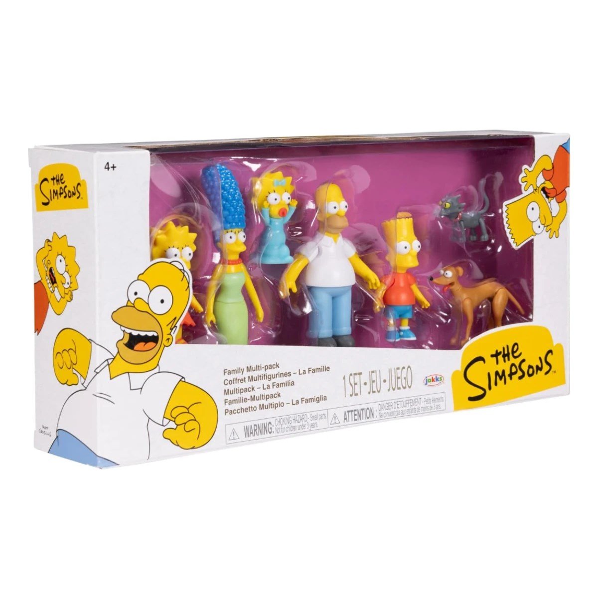 The Simpsons Ailesi ve Evcil Hayvanları 7'li Koleksiyon Figür Seti: 6 cm Ölçekli, Eklemli ve Pozlanabilir Mini Aksiyon Figür Paketi - Roket Oyuncak