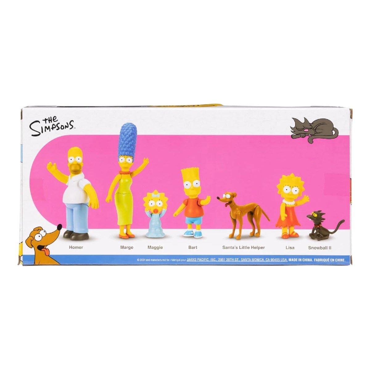 The Simpsons Ailesi ve Evcil Hayvanları 7'li Koleksiyon Figür Seti: 6 cm Ölçekli, Eklemli ve Pozlanabilir Mini Aksiyon Figür Paketi - Roket Oyuncak