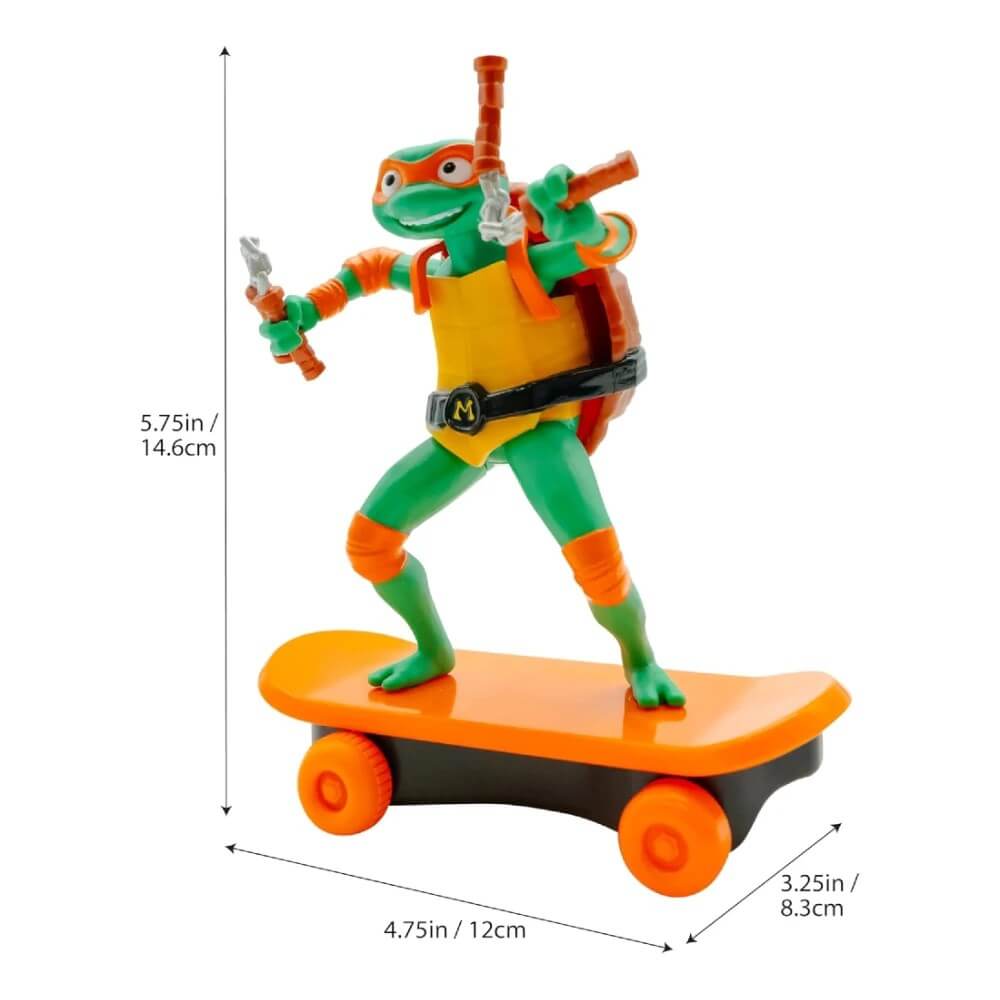 Tmnt Ninja Kaplumbağalar Çek Bırak Kaykay Figür Mikey - Roket Oyuncak