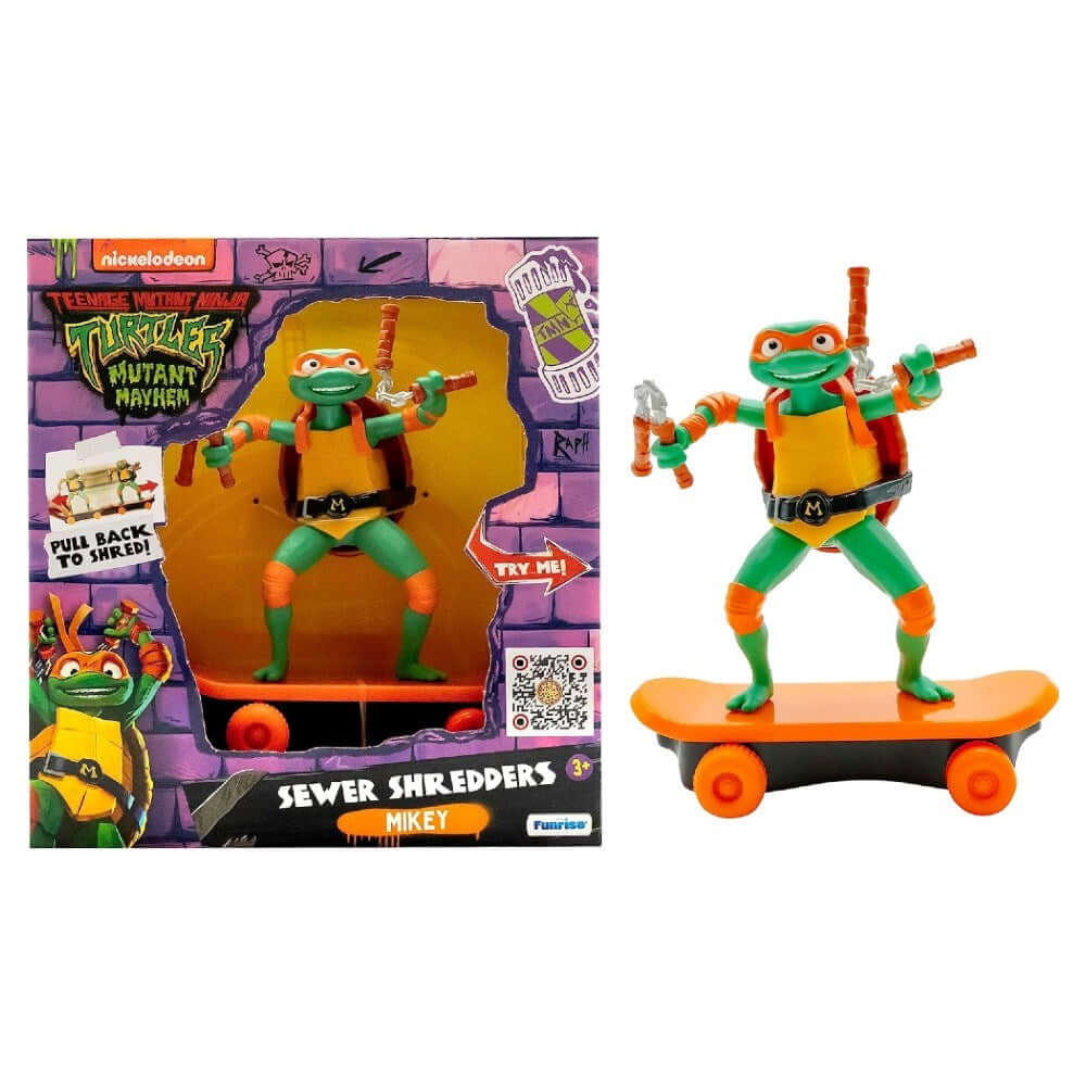 Tmnt Ninja Kaplumbağalar Çek Bırak Kaykay Figür Mikey - Roket Oyuncak
