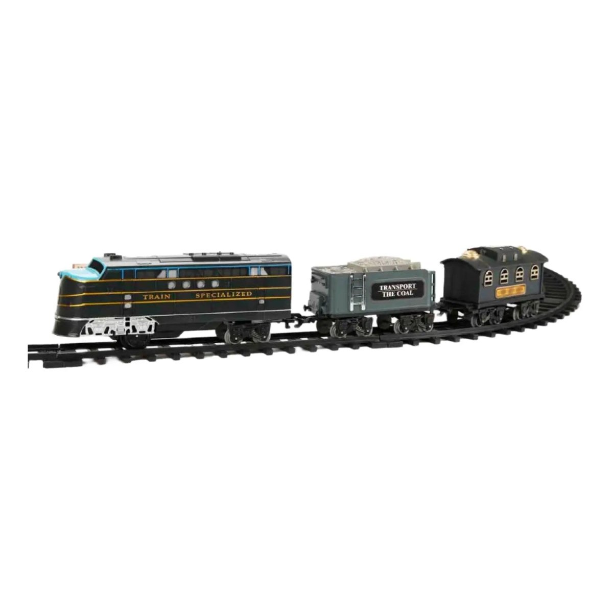 Train Track Sesli ve Işıklı Tren Oyun Seti Gri Tren - Roket Oyuncak