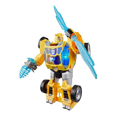 Transformers Cyberworld Bumblebee Power Spark 28 cm Boyutunda, Sesli ve Işıklı, 4 Adımda Dönüşebilen Maskeli Aksiyon Figürü - Roket Oyuncak