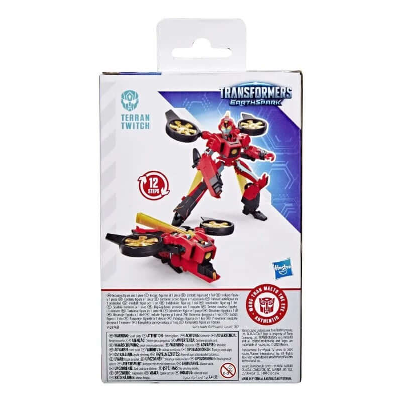 Transformers Earthspark Deluxe Figür Terran Twitch F6734 - Roket Oyuncak