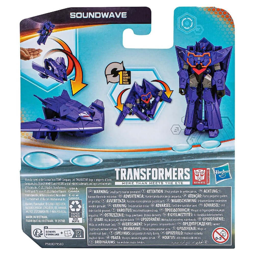 Transformers Earthspark Dönüşen Figür Soundwave F6714 - Roket Oyuncak