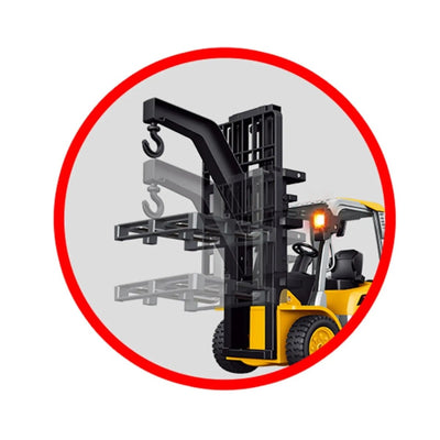 Uzaktan Kumandalı Forklift 2.4 Ghz 9 Kanal Işıklı ve Sesli USB Şarjlı Full Fonksiyon 33 Cm - Roket Oyuncak