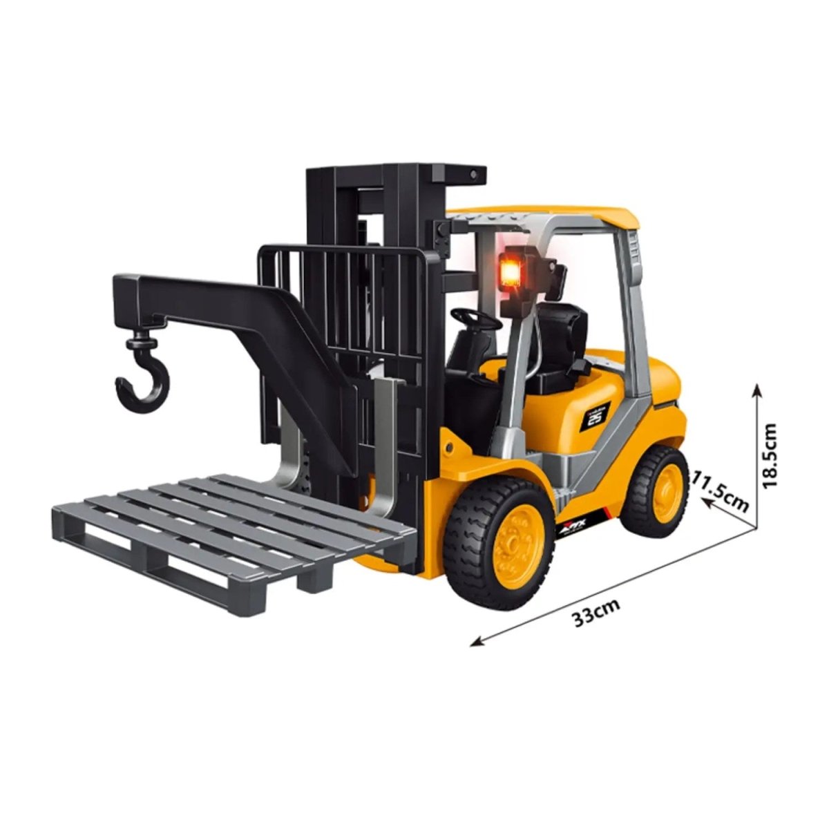 Uzaktan Kumandalı Forklift 2.4 Ghz 9 Kanal Işıklı ve Sesli USB Şarjlı Full Fonksiyon 33 Cm - Roket Oyuncak