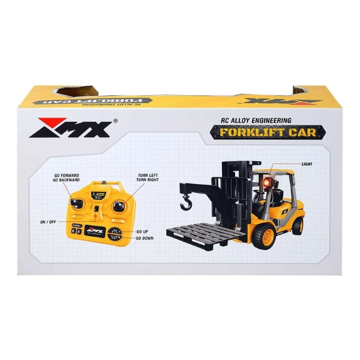 Uzaktan Kumandalı Forklift 2.4 Ghz 9 Kanal Işıklı ve Sesli USB Şarjlı Full Fonksiyon 33 Cm - Roket Oyuncak
