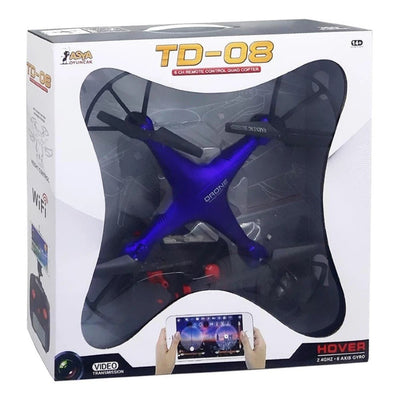 Uzaktan Kumandalı Quardcopter Drone TD - 08 Mavi - Roket Oyuncak