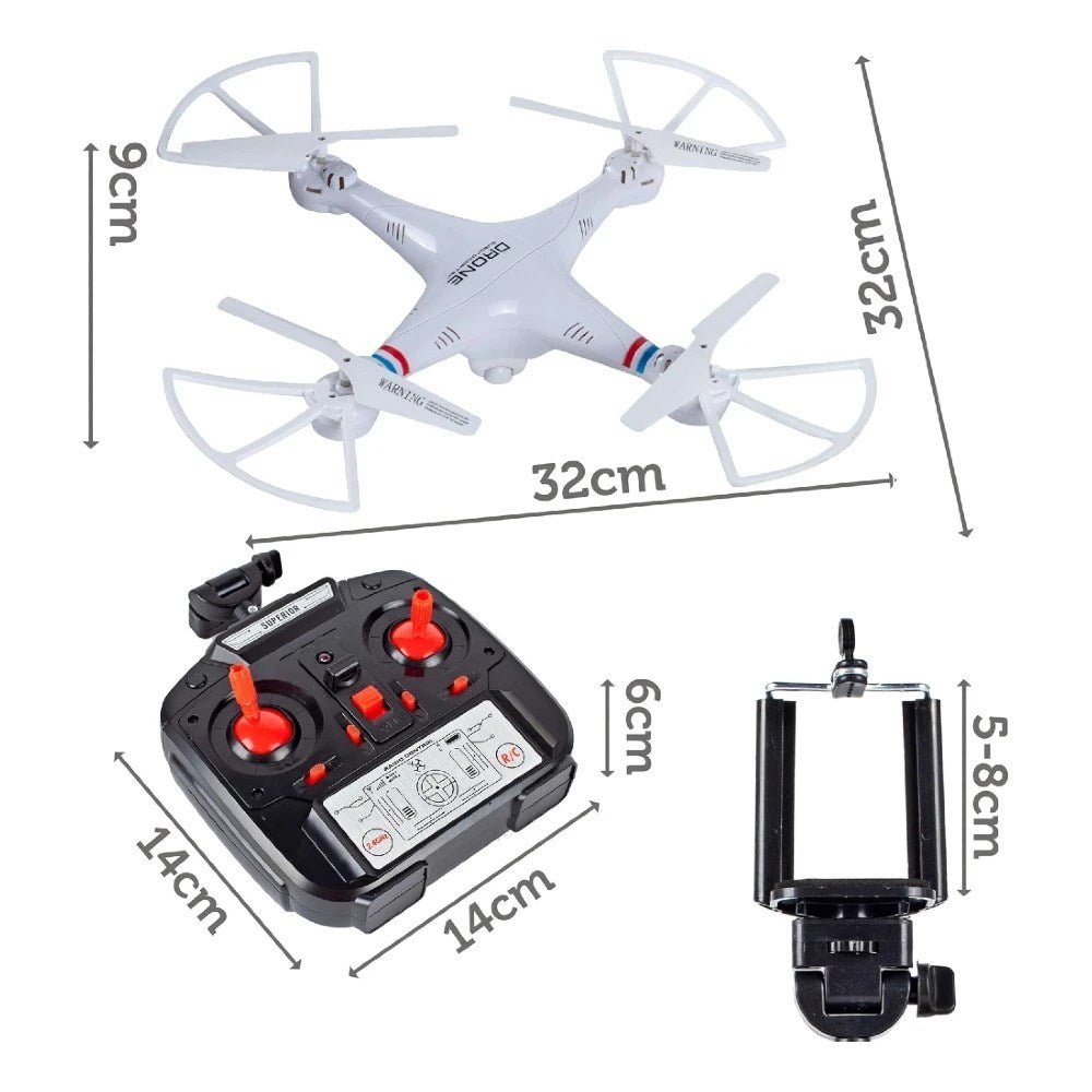 Uzaktan Kumandalı Quardcopter Drone TD - 08 Mavi - Roket Oyuncak