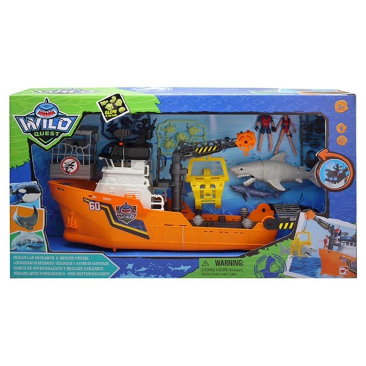 Wild Quest Okyanus Yaşamı Araştırma Gemisi Sesli ve Işıklı - Roket Oyuncak
