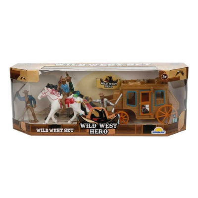 Wild West Hero At Arabalı Kovboy Oyun Seti Beyaz At Kovboy - Roket Oyuncak