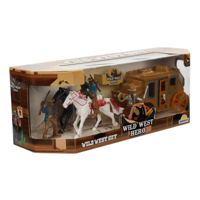 Wild West Hero At Arabalı Kovboy Oyun Seti Beyaz At Kovboy - Roket Oyuncak