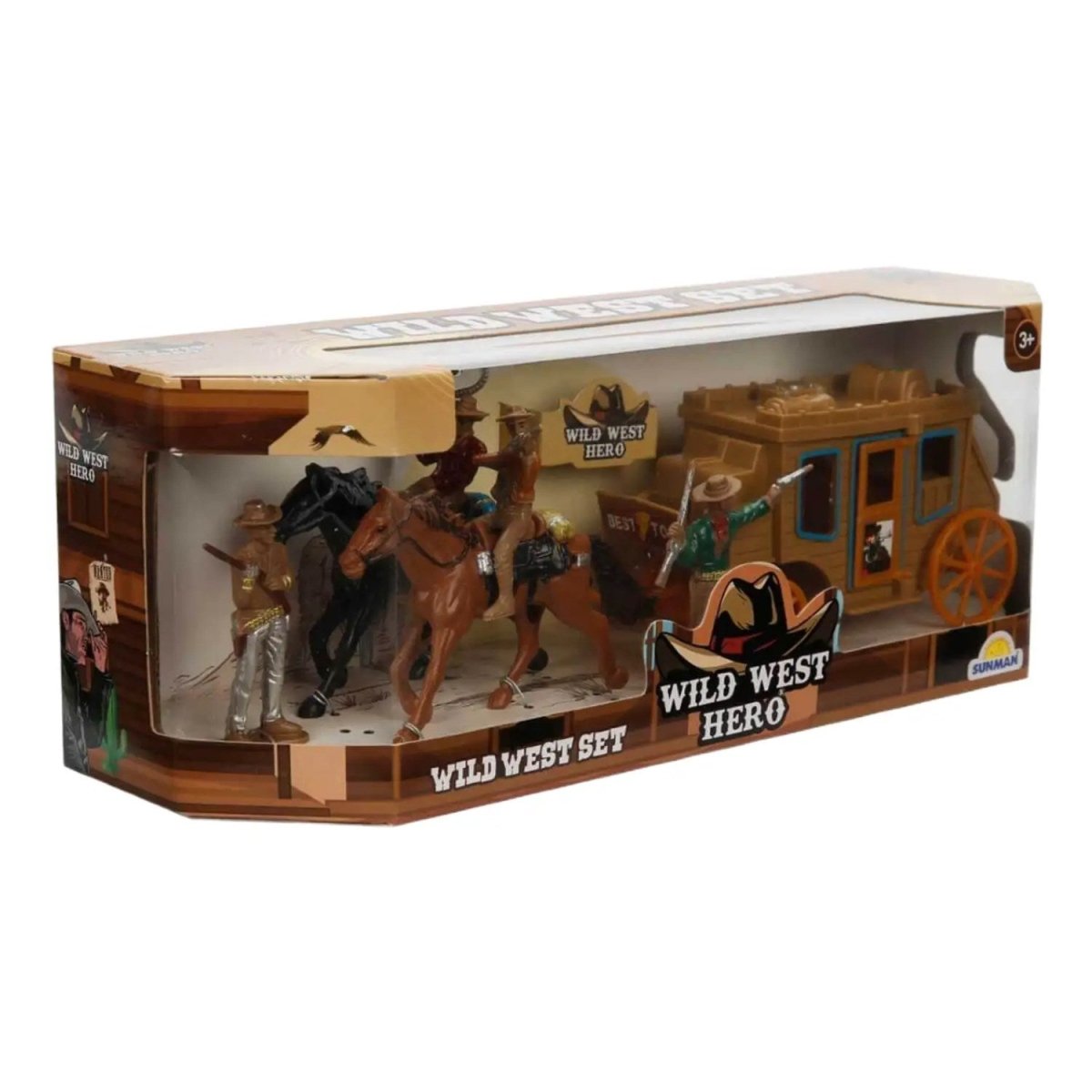 Wild West Hero At Arabalı Kovboy Oyun Seti Kahve At Kovboy - Roket Oyuncak