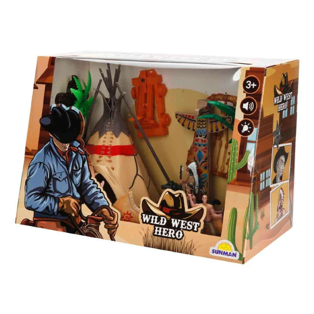 Wild West Hero Sesli ve Işıklı Kızılderili Oyun Seti - Roket Oyuncak