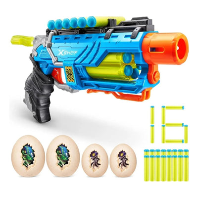 X Shot Dino Striker 16 Mermili Sünger Dart Atan Silah 32 Cm - Roket Oyuncak