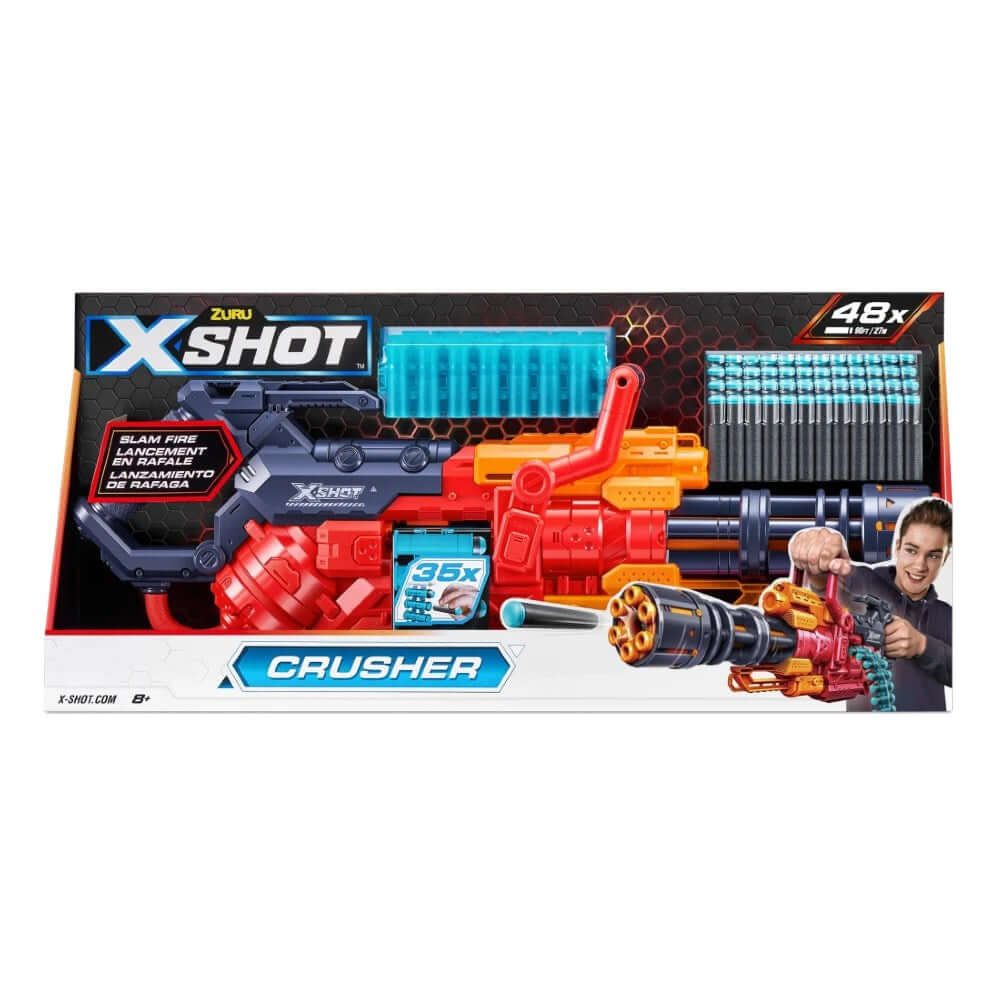 X Shot Excel Crusher 48 Mermili Sünger Dart Atan Silah - Roket Oyuncak