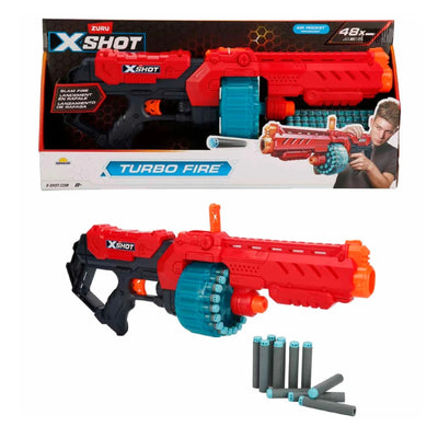 X - Shot Excel Turbo Fire 48 Mermili Sünger Dart Atan Silah 56 cm - Roket Oyuncak
