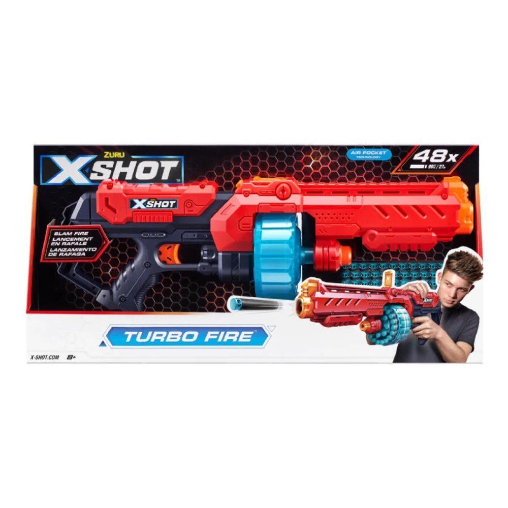 X Shot Excel Turbo Fire 48 Mermili Sünger Dart Atan Silah - Roket Oyuncak