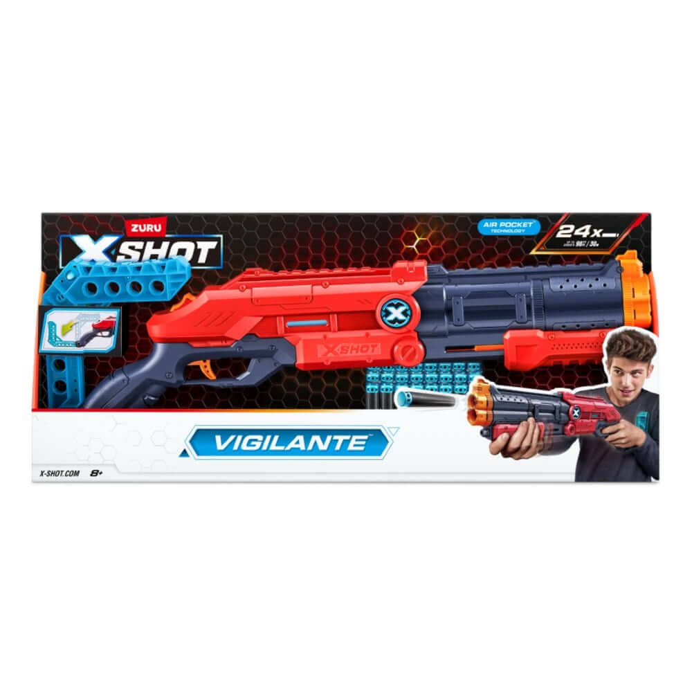 X Shot Excel Vigilante 24 Mermili Sünger Dart Atan Silah 55 Cm - Roket Oyuncak