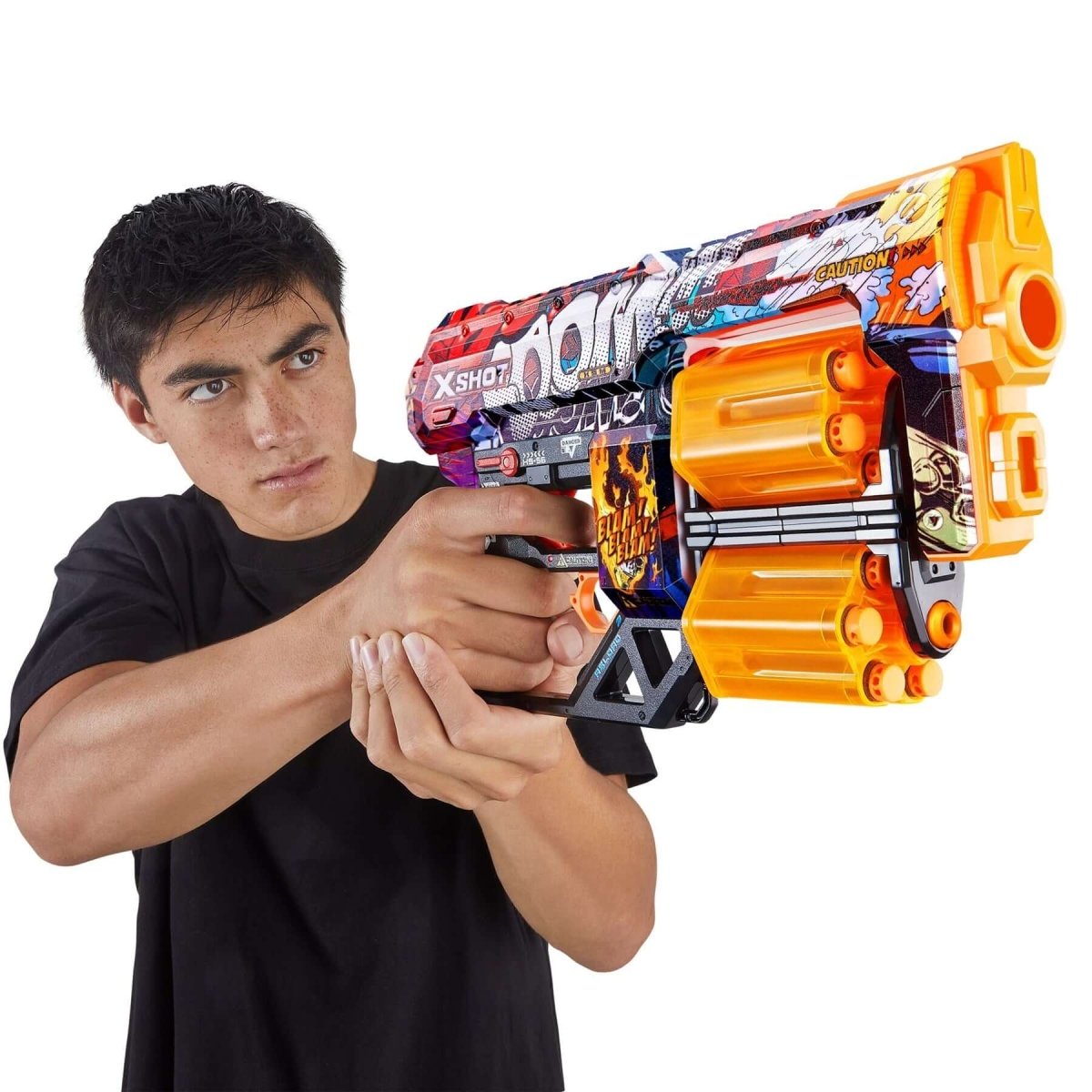 X Shot Skins Dread 12 Mermili Sünger Dart Atan Silah Boom - Roket Oyuncak