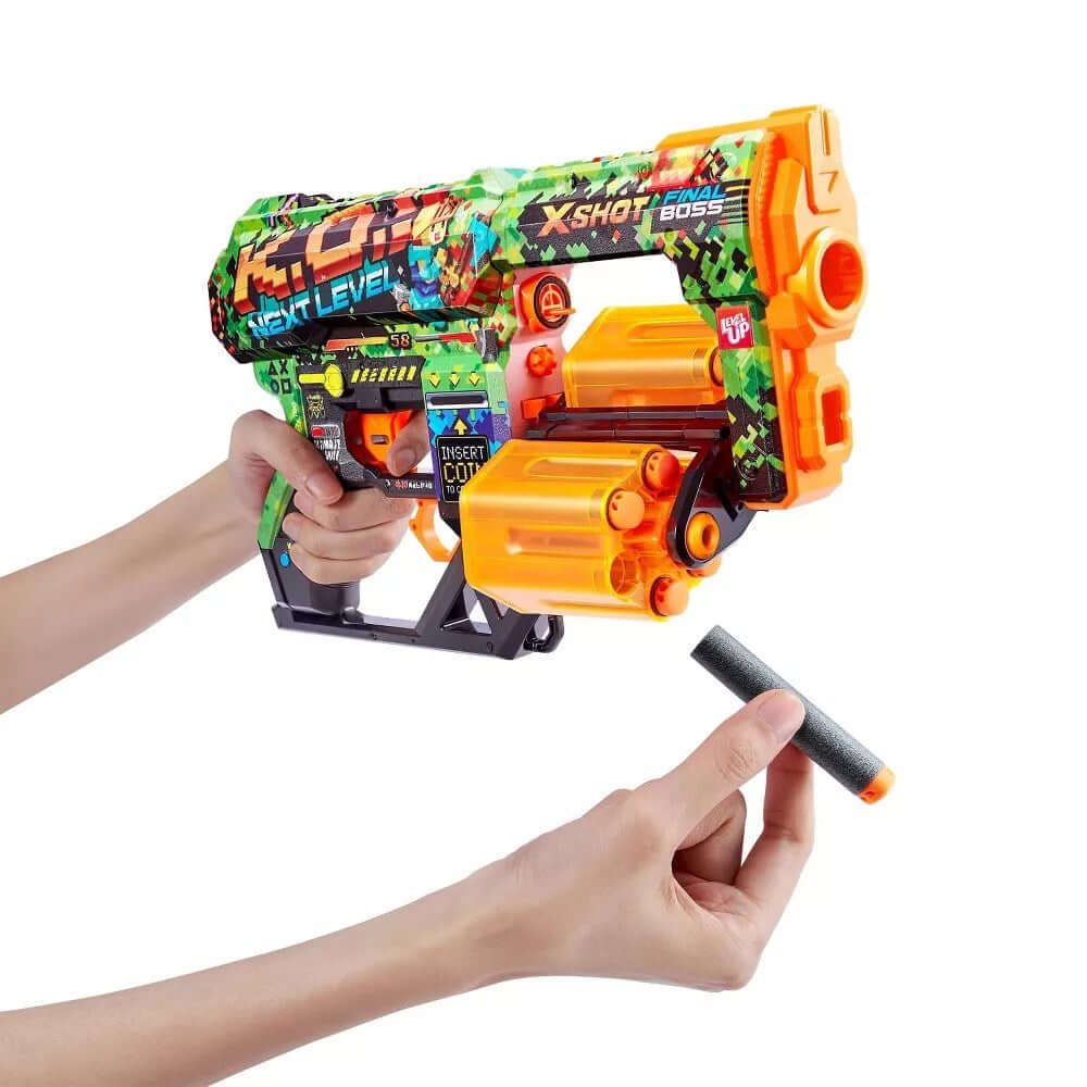 X Shot Skins Dread 12 Mermili Sünger Dart Atan Silah K.O. - Roket Oyuncak